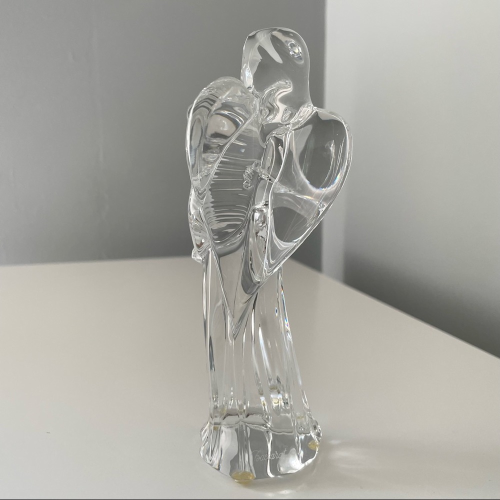 Vintage Angel With Harp Figurine by Baccarat - Picture 4 of 6